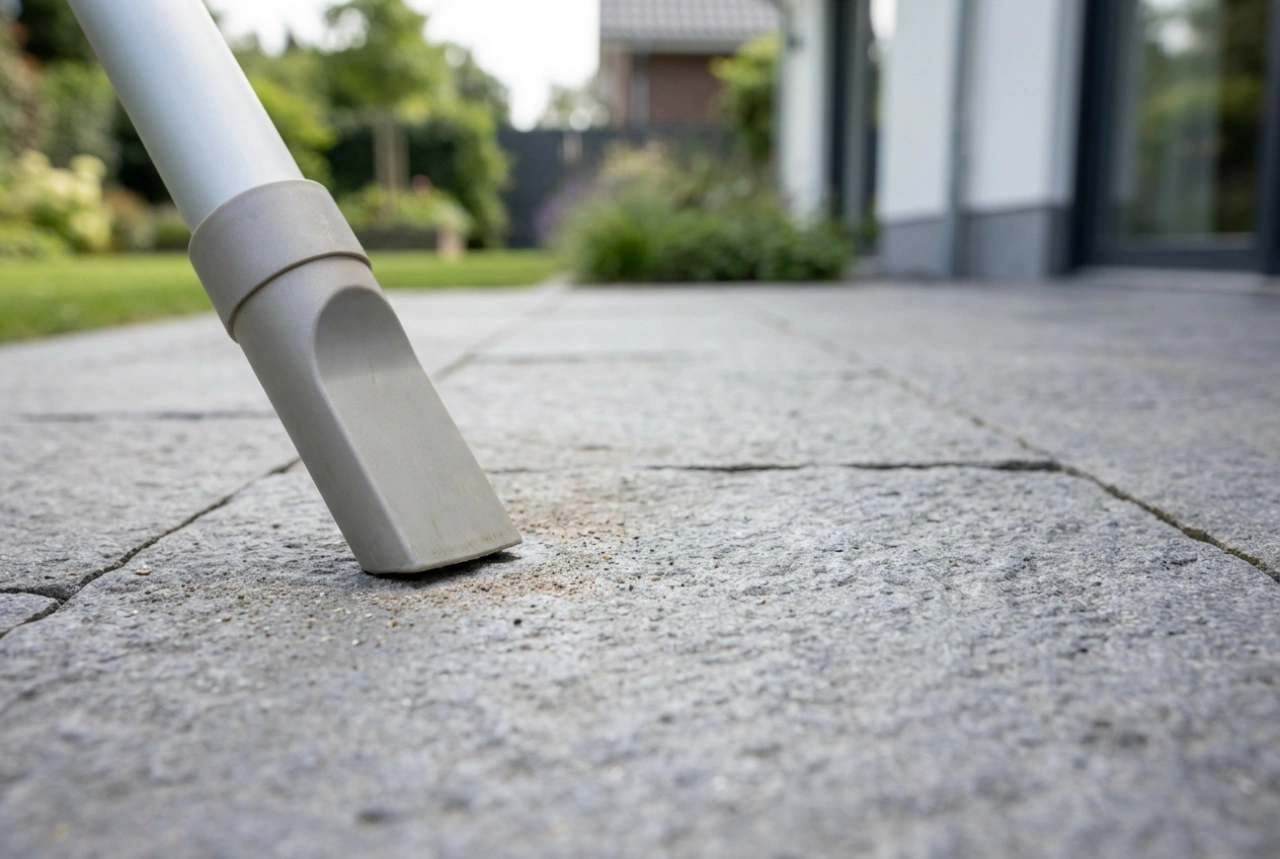 How to vacuum sand and grit from block paving with an outdoor vacuum
