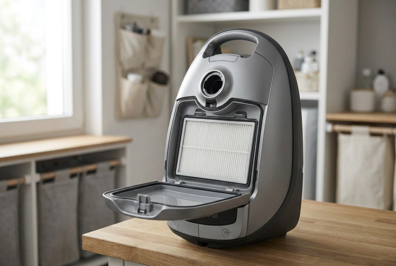 How to use a construction vacuum with a filter shaker