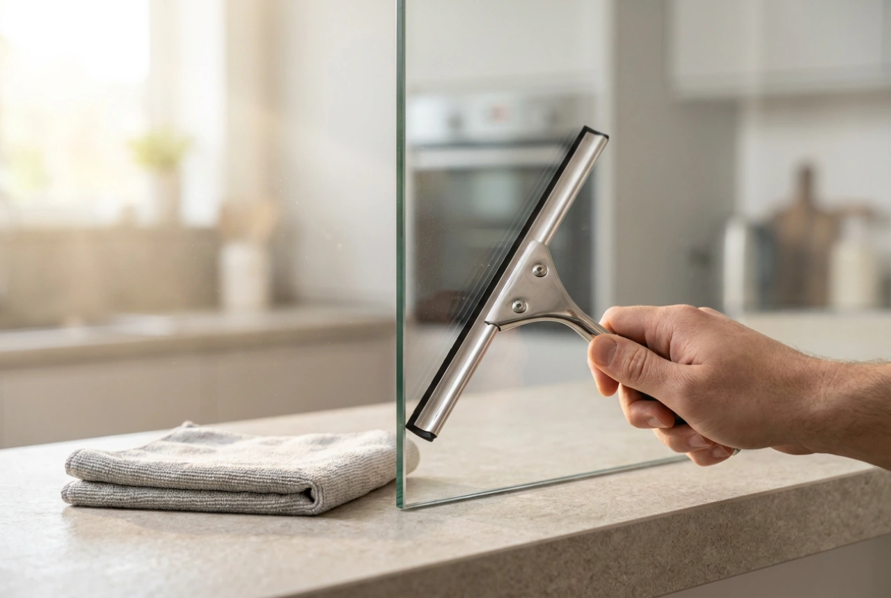 How to Use a Telescopic Window Squeegee Without Leaving Bottom Streaks