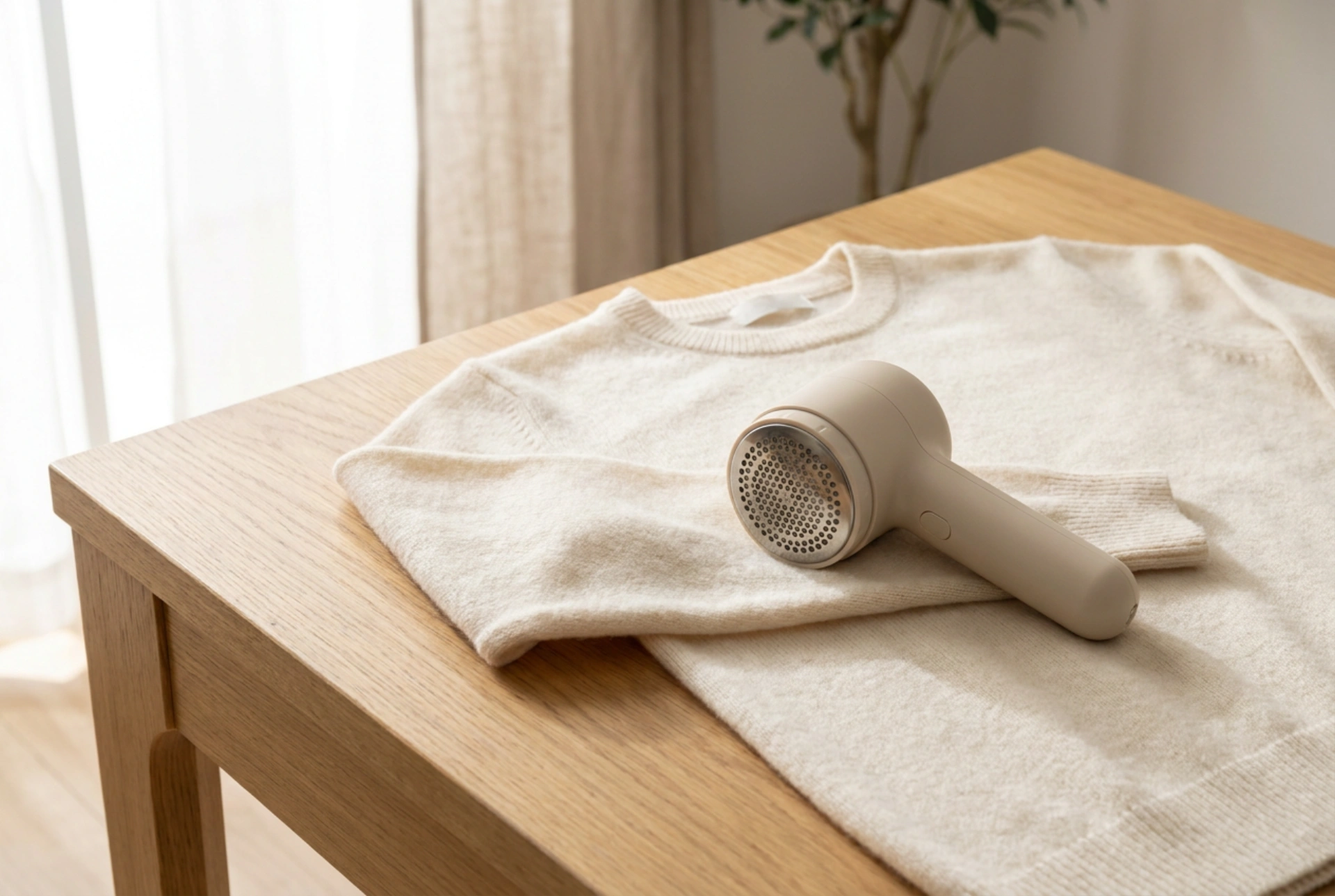 How to Use an Electric Fabric Shaver on Delicate Knits