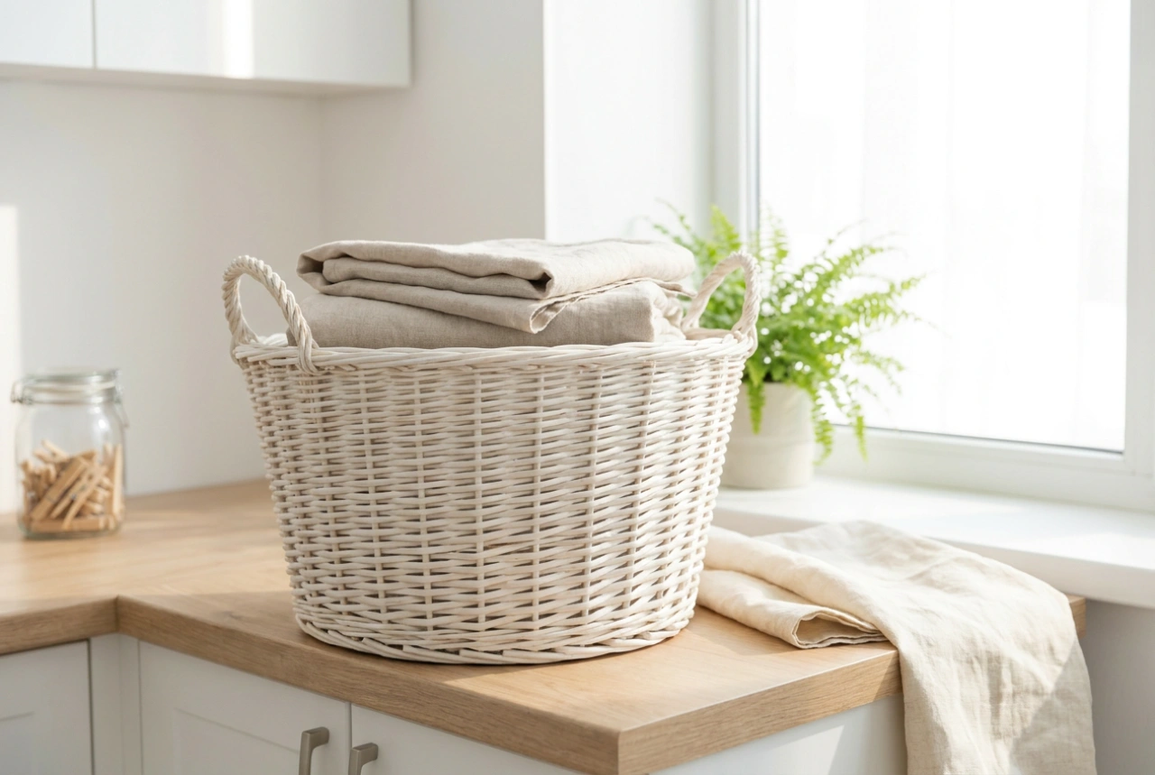 White Wicker Laundry Basket: Care and Preservation of Natural Weaves