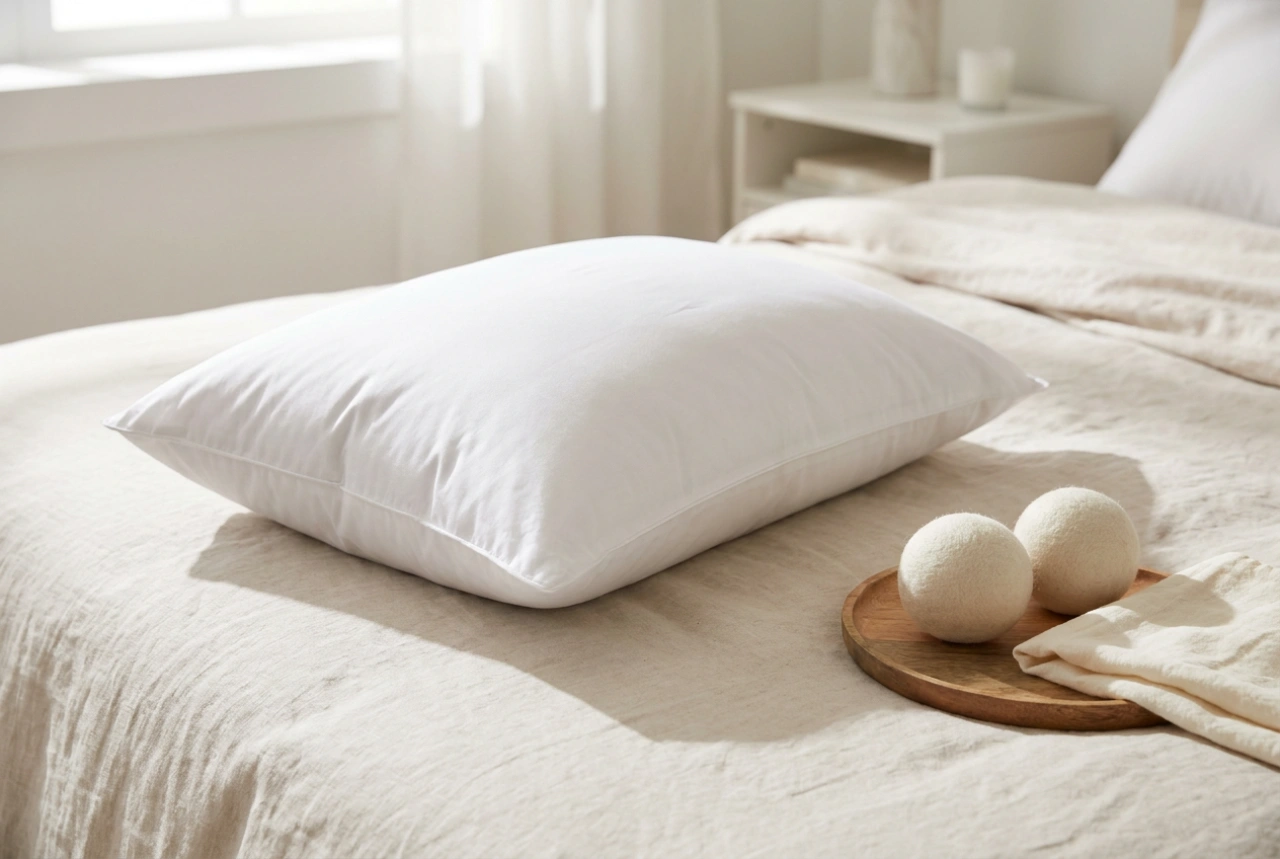 How to wash a feather pillow to prevent the feathers from clumping