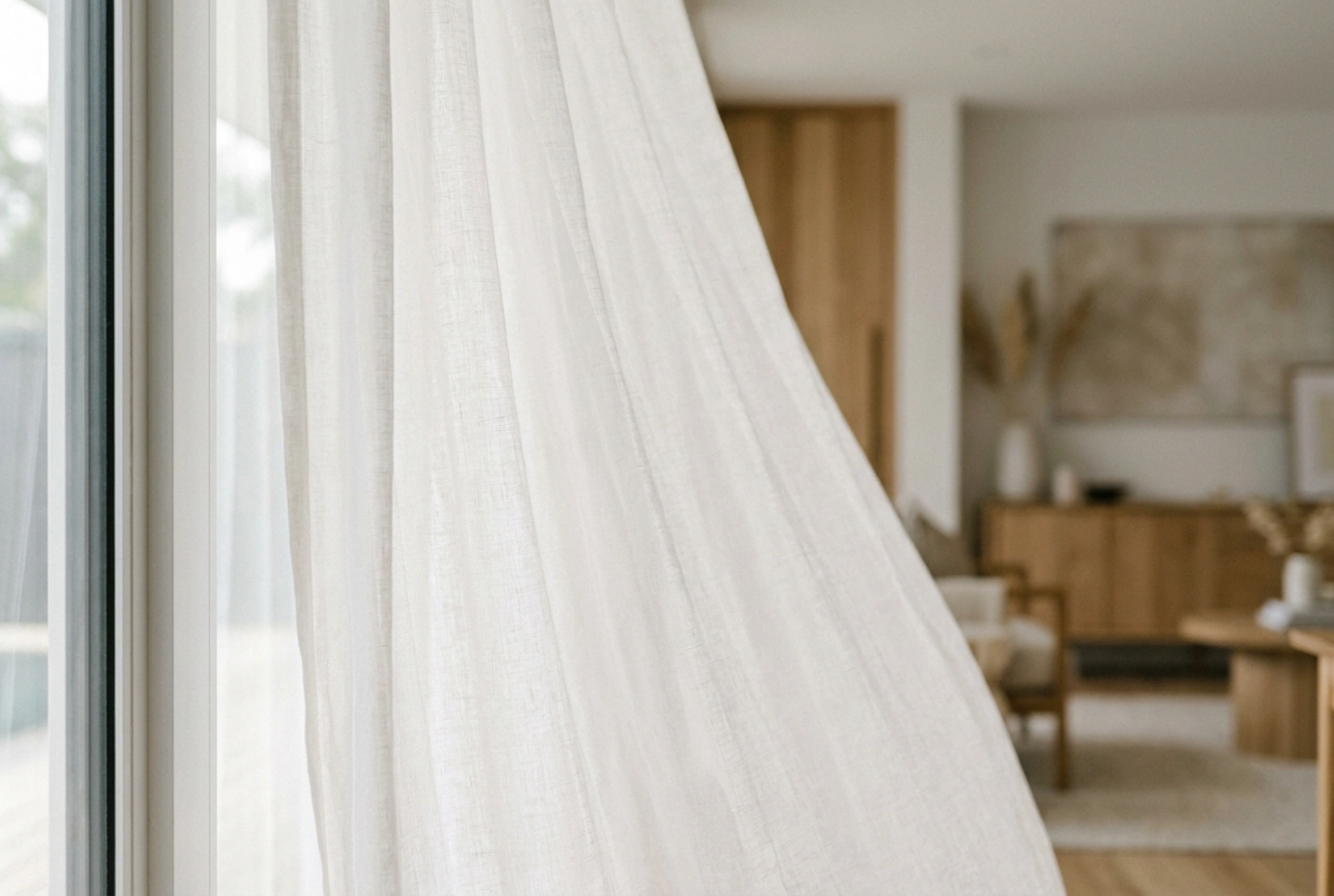 At what temperature should you wash curtains to prevent yellowing and loss of shape?