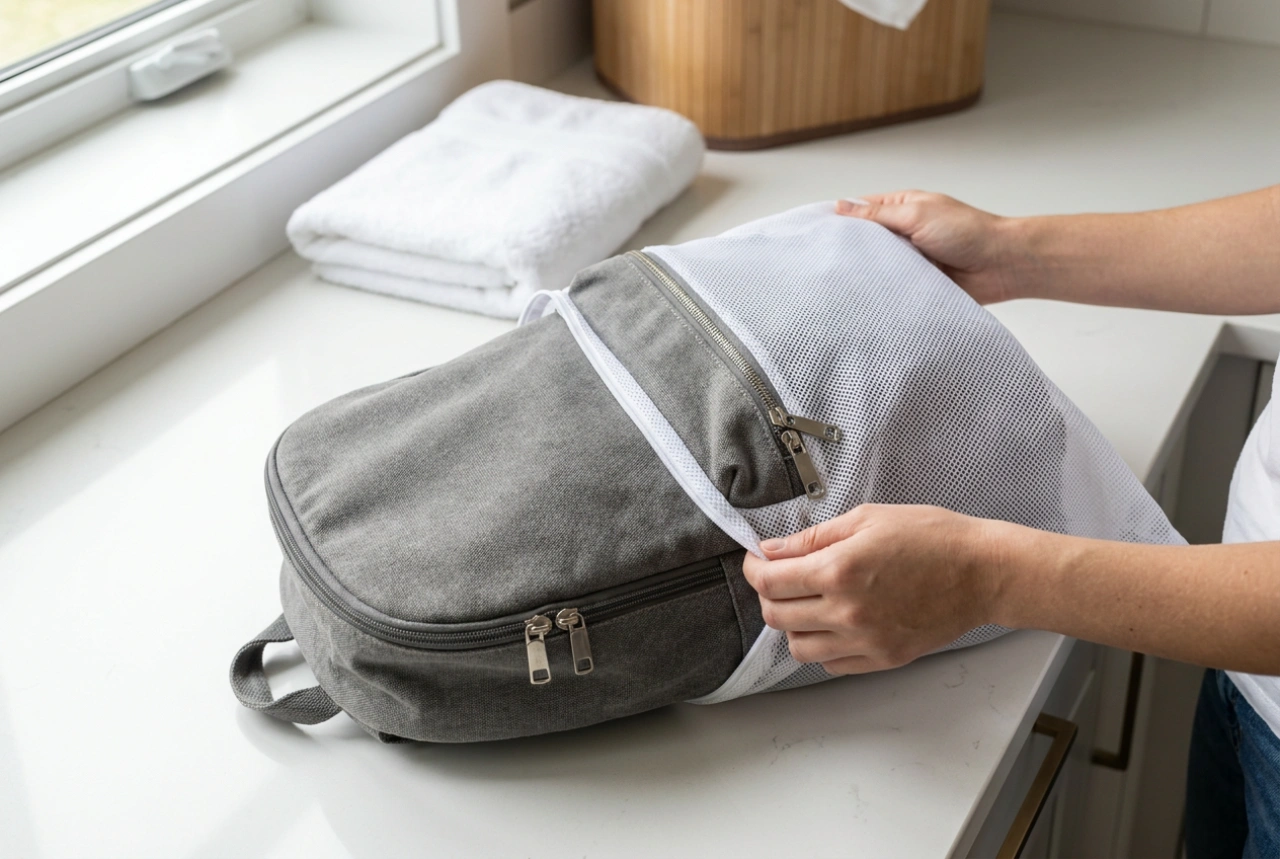 Washing a Backpack in a Machine Without Deforming Straps or Damaging Zippers