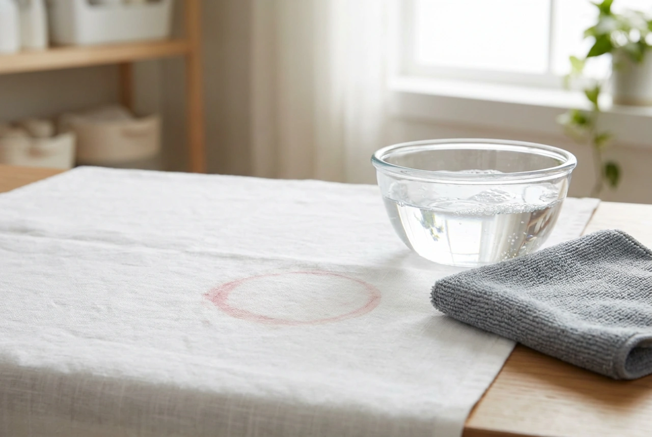 Removing Old Red Wine Stains Using the Soaking Method
