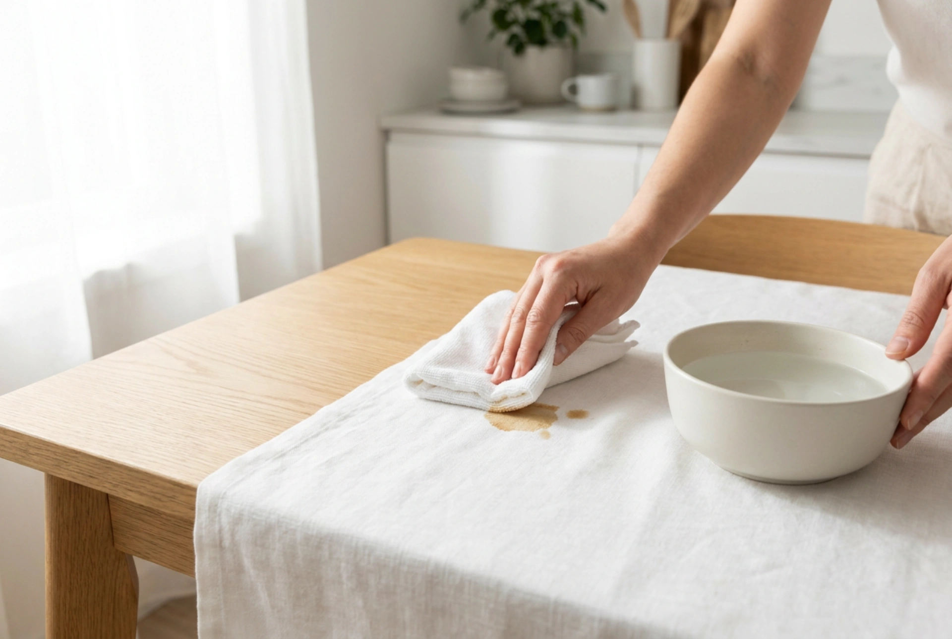 How to Remove Coffee Stains from Light Blouses, Tablecloths, and Upholstery