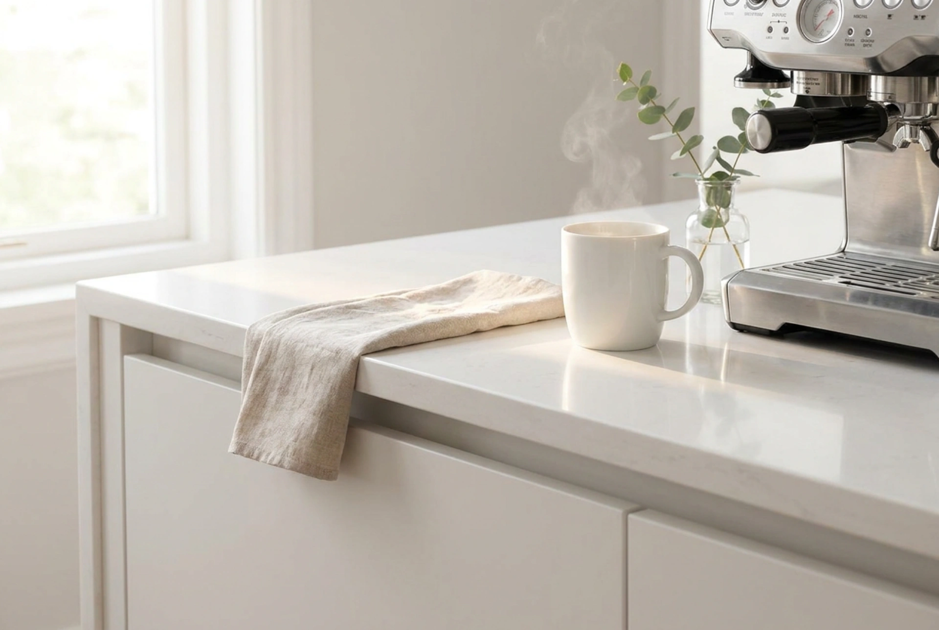Safe maintenance of built-in coffee machines