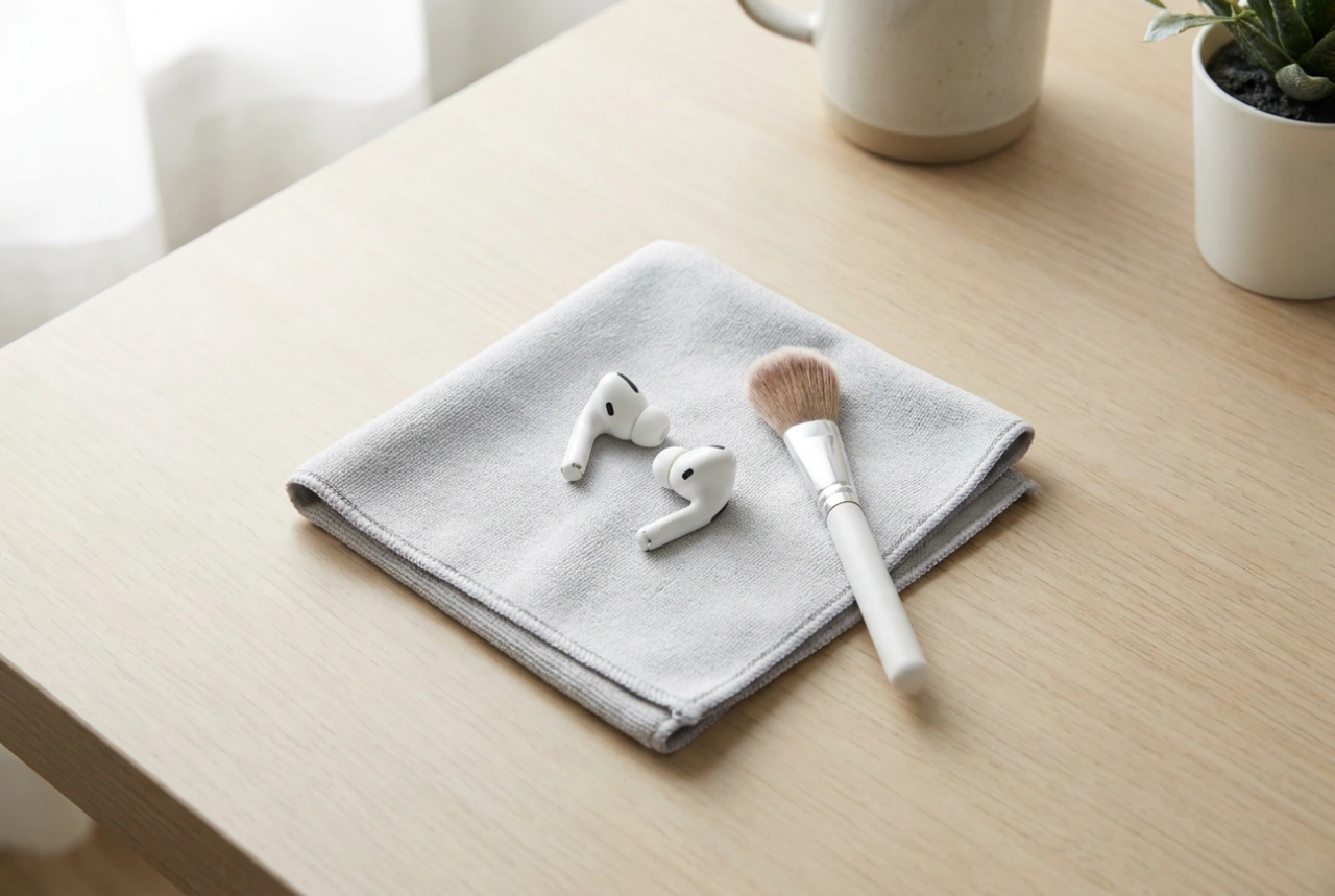 How to Clean Earbuds with a Microphone Safely