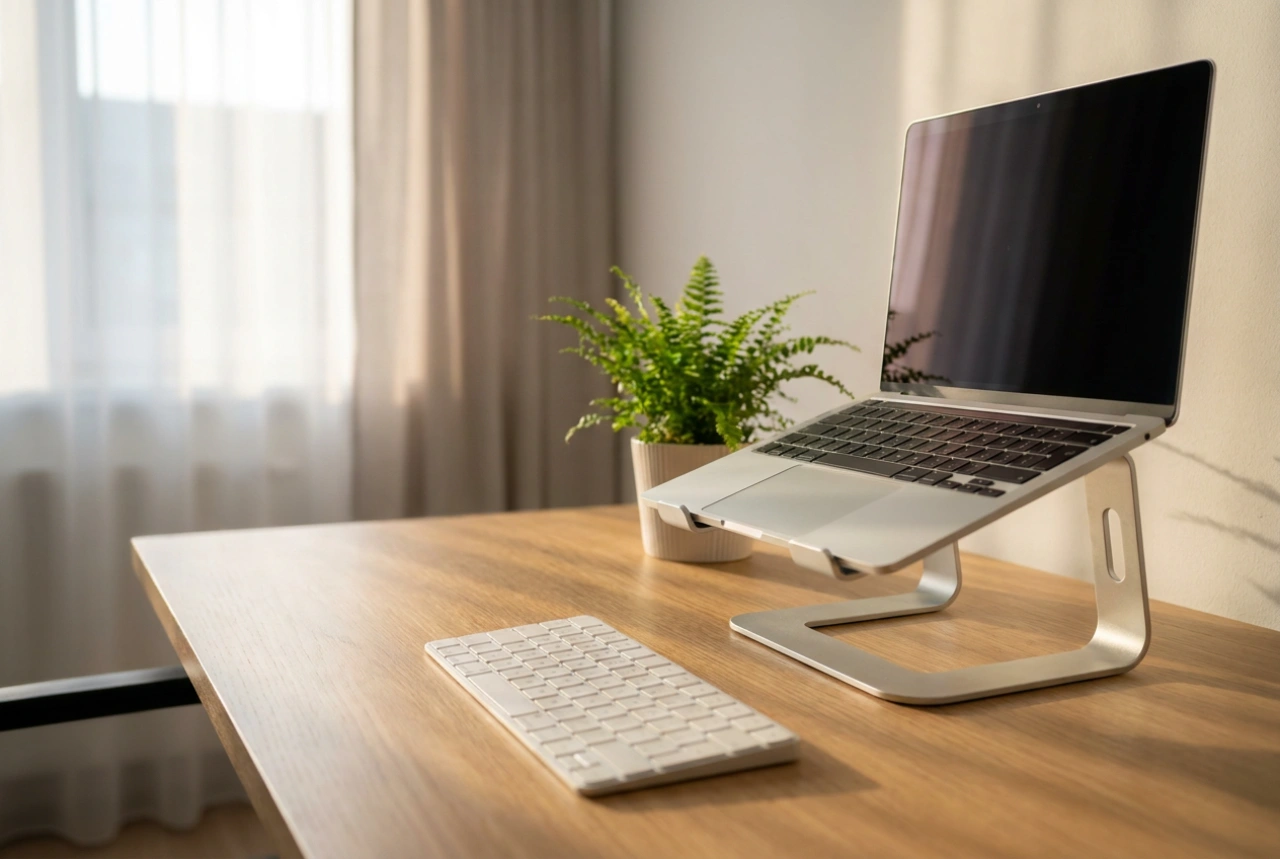 How to Position a Laptop Stand on Your Desk for Comfortable Work