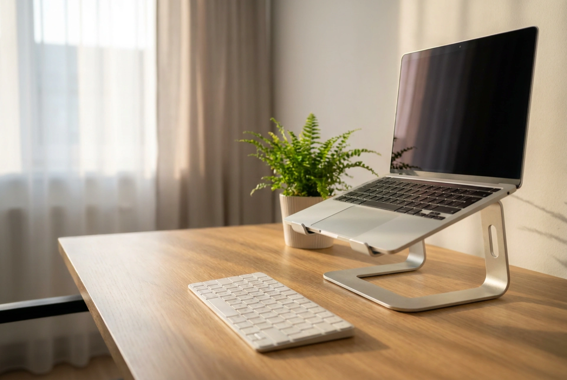 How to Position a Laptop Stand on Your Desk for Comfortable Work