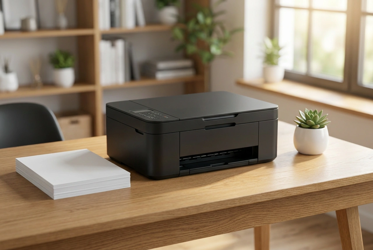 How to fit a compact laser printer with a scanner into your home office