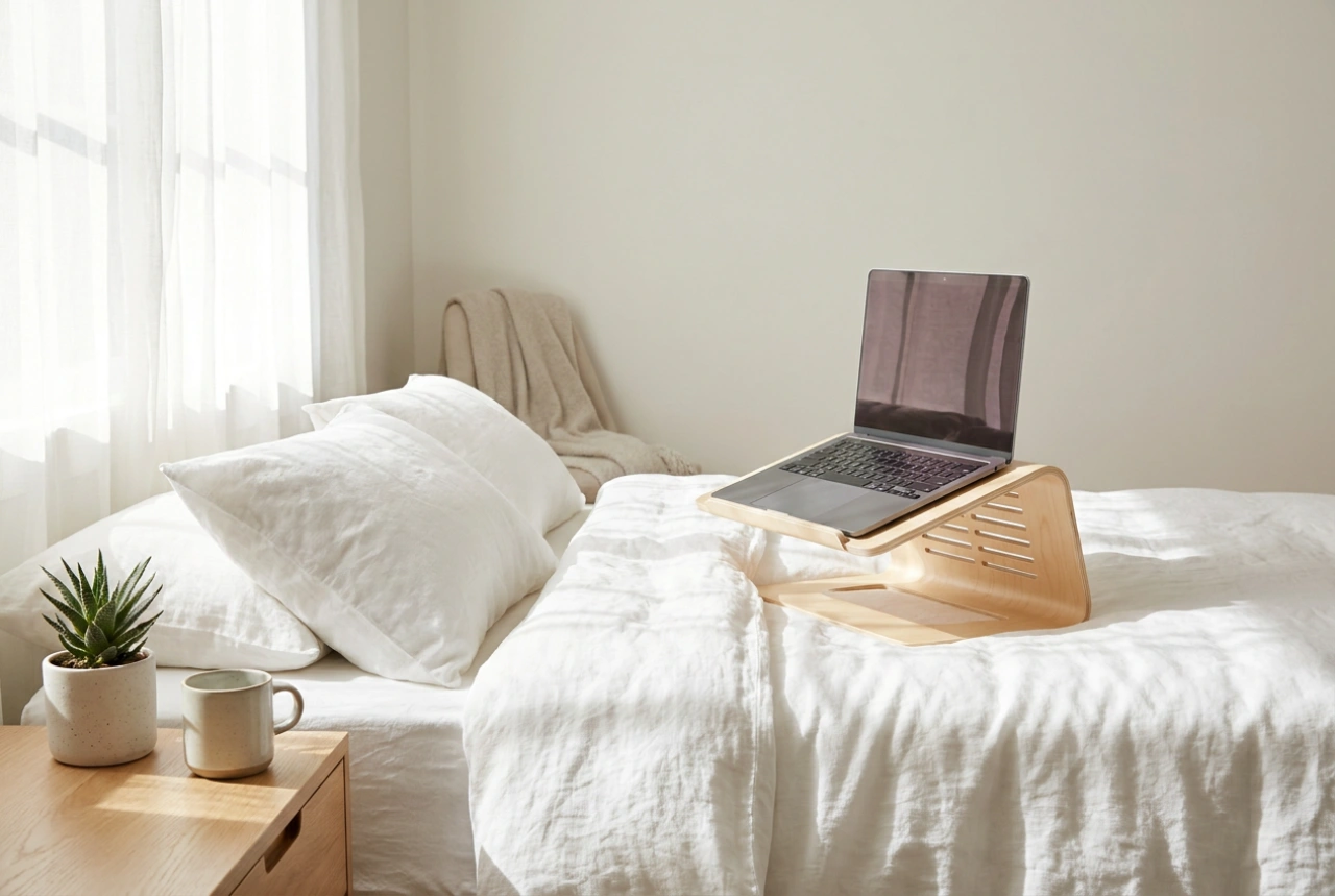 How to Use a Laptop Stand in Bed Without Overheating Your Device