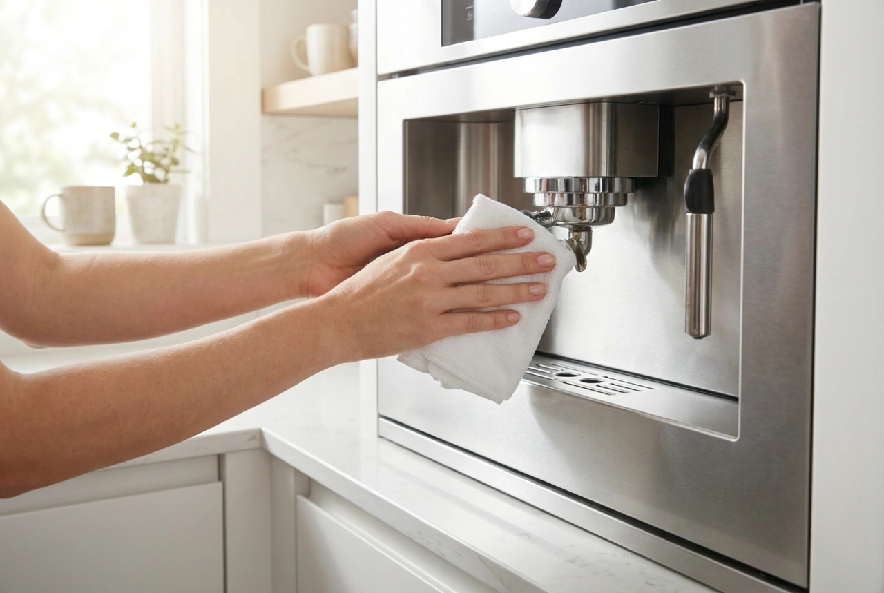 How to Safely Clean a Built-In Coffee Machine