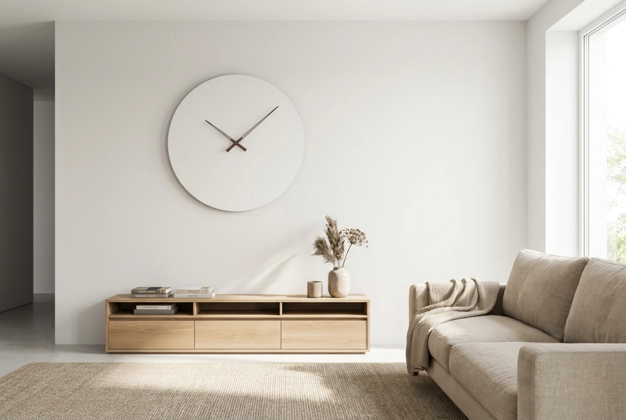 How to Match a Large Wall Clock to Interior Proportions