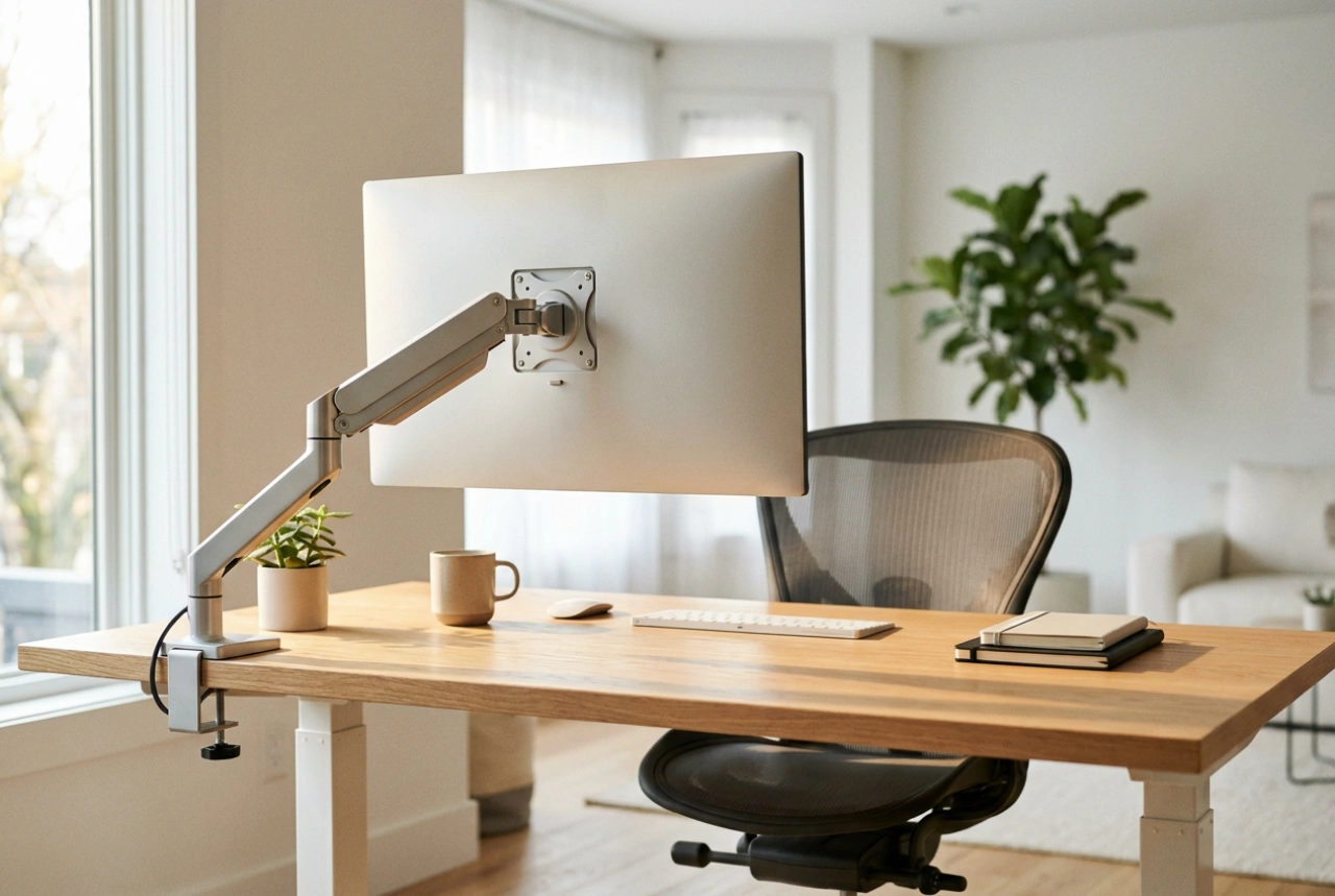 When a Wall-Mounted Monitor Bracket Truly Improves Work Ergonomics