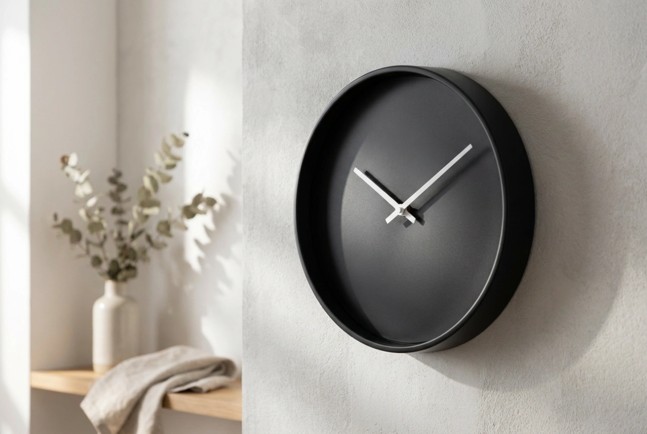 How to Match a Modern Wall Clock to Your Living Room and Its Scale