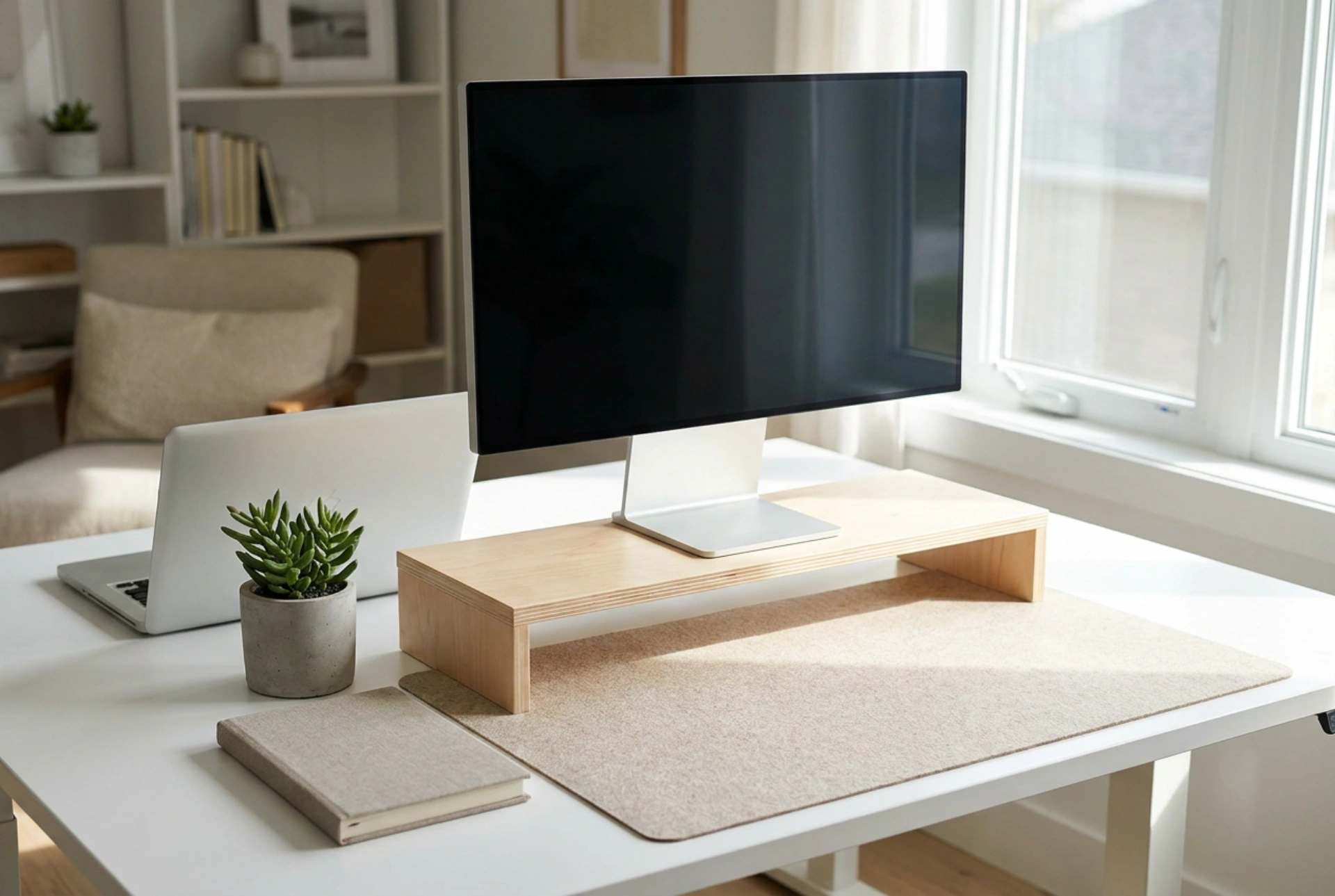 How to Set Up a Monitor Stand to Organise Your Desk
