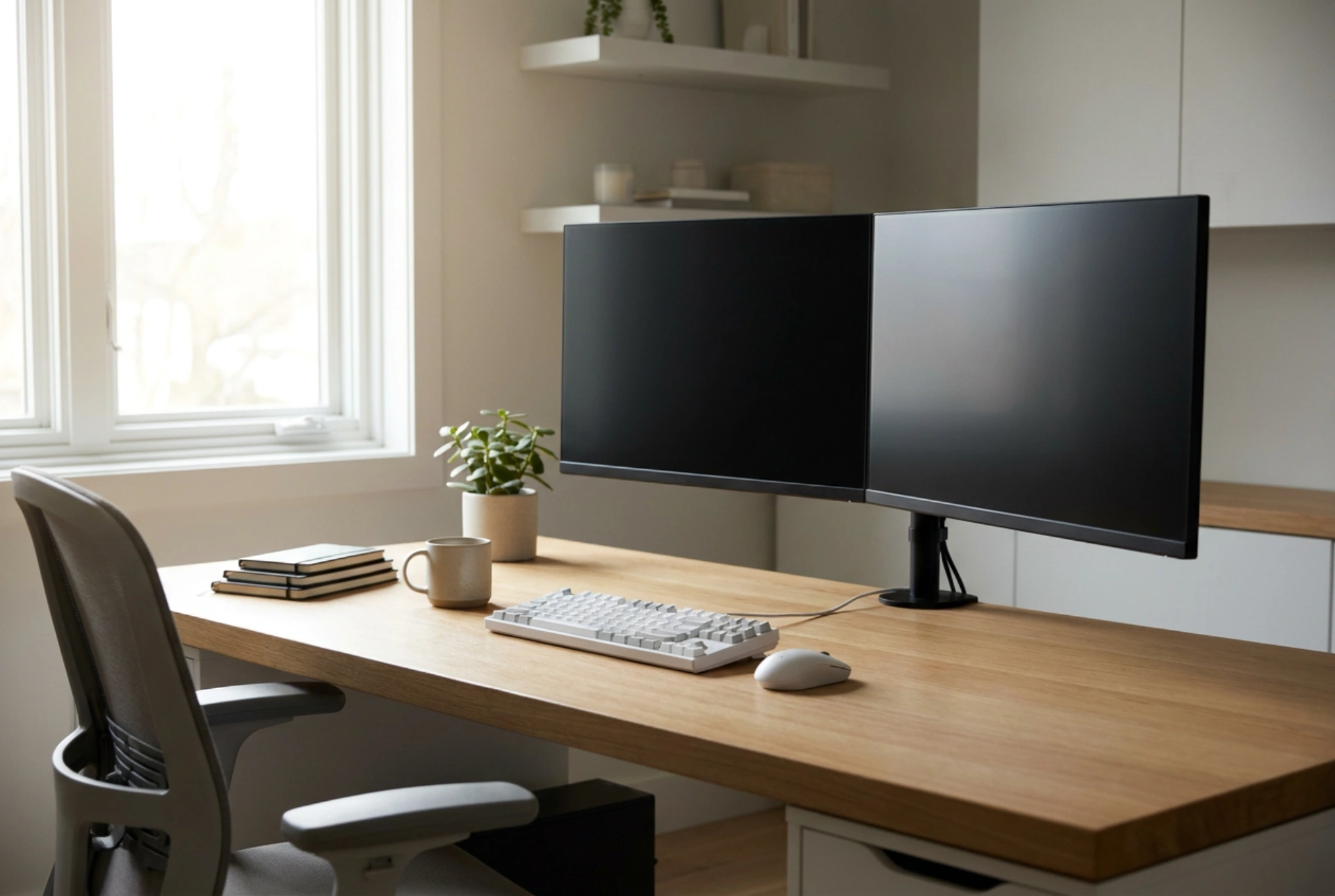 How to Adjust a Dual Monitor Mount for Ergonomic Comfort