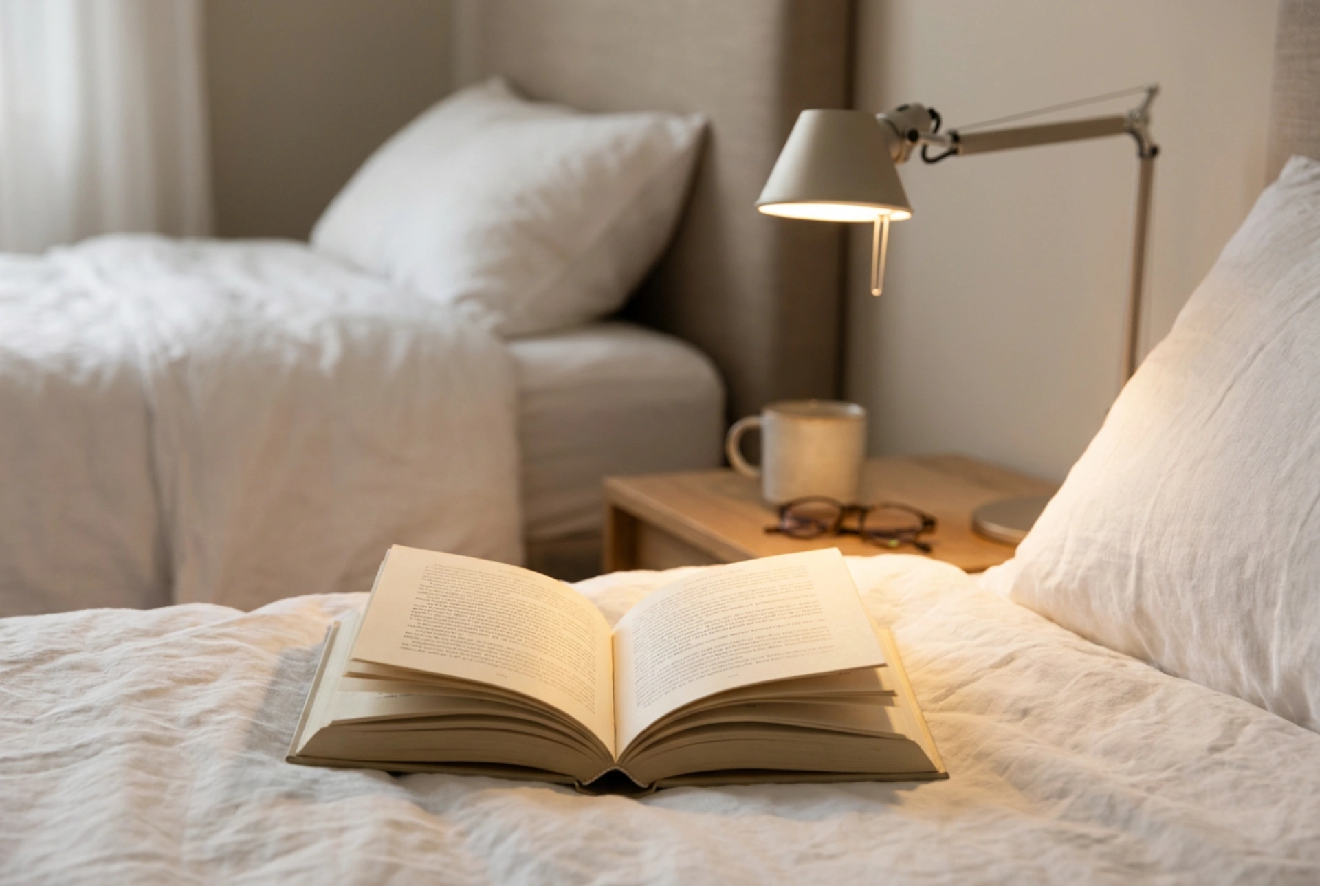 How to Position a Bedside Reading Lamp to Eliminate Shadows on Your Book