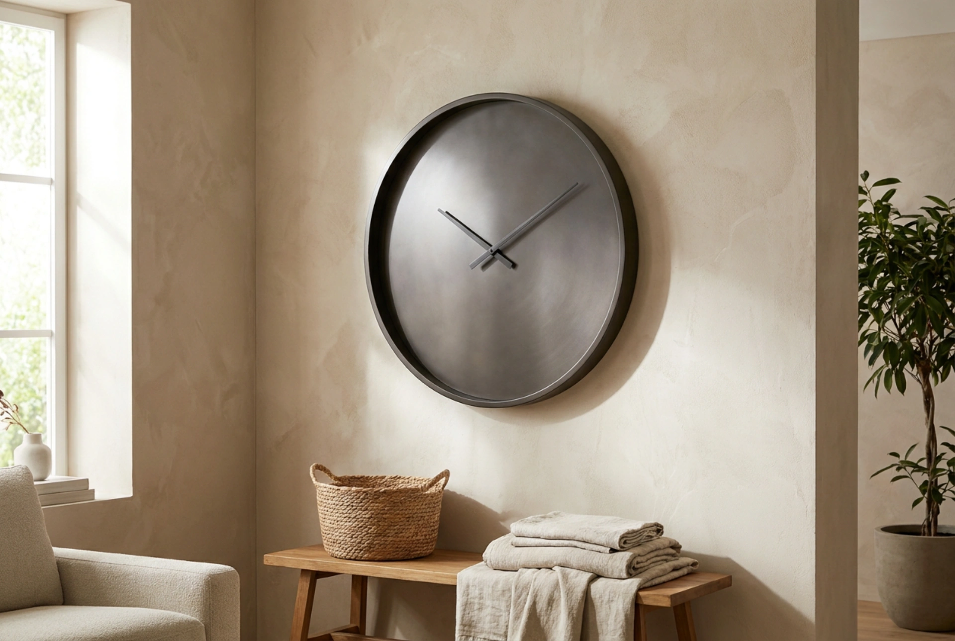 How to Choose a Large Wall Clock for Your Living Room and Empty Wall