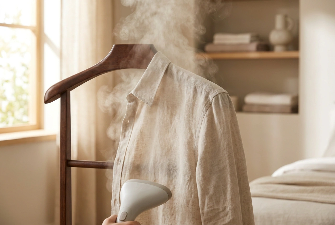 How to steam clothes without leaving wet water spots