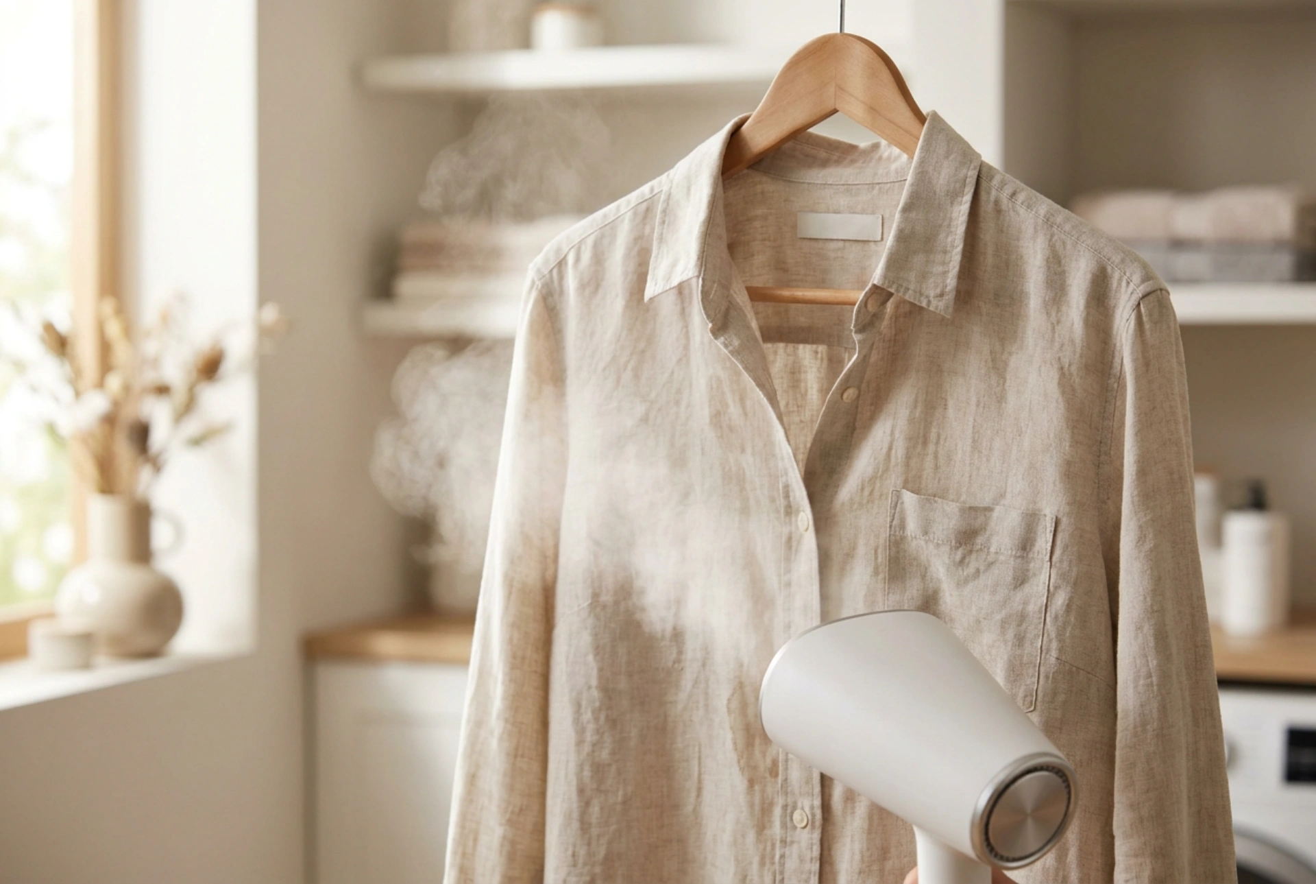 How to effectively steam clothes without pressing the fabric