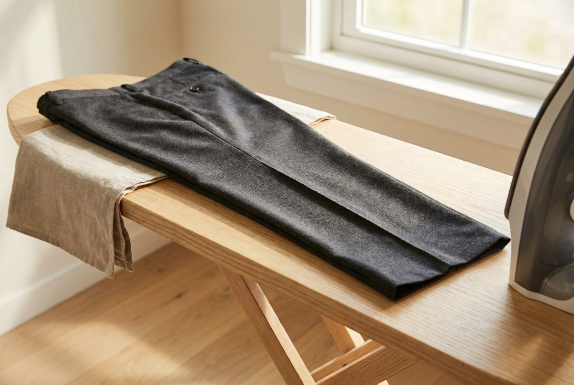 How to Iron Trouser Creases Without Shine or Misaligned Lines