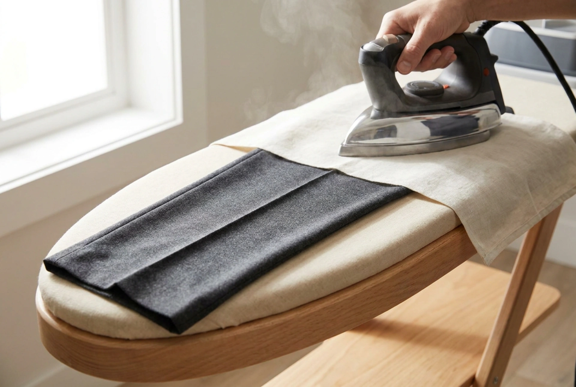 How to Iron Suit Trousers to Maintain the Crease and Matte Finish