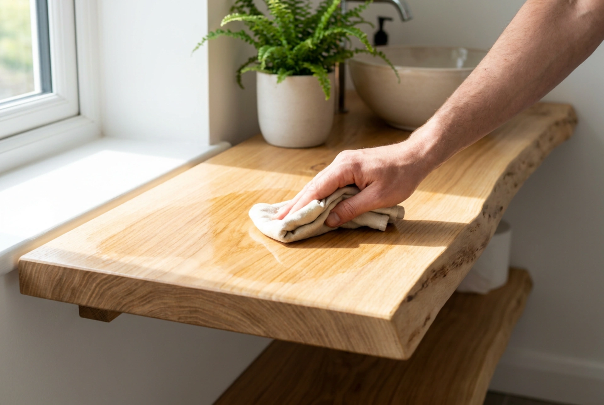 How to Prepare a Wooden Shelving Unit for Humid Bathroom Conditions