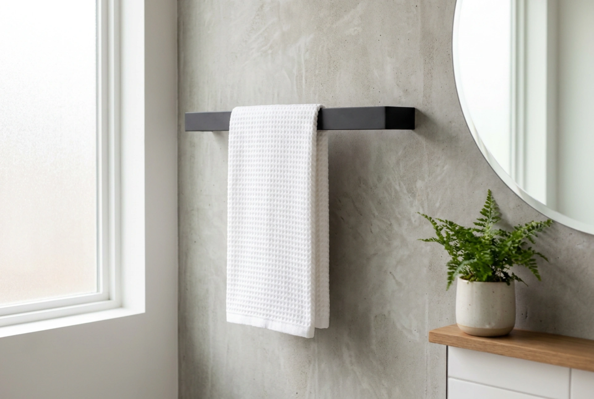 How to Use a Freestanding Towel Rail in a Small Bathroom Without Creating Clutter