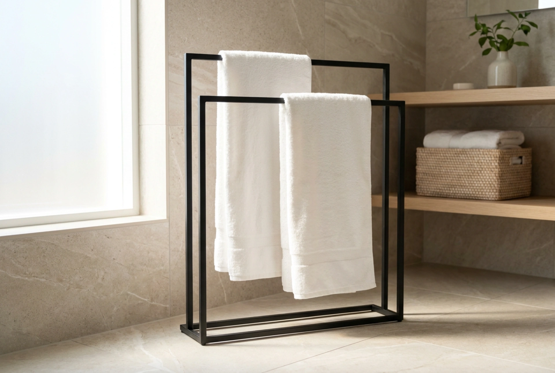 Optimizing Bathroom Towel Rack Placement for Maximum Air Circulation