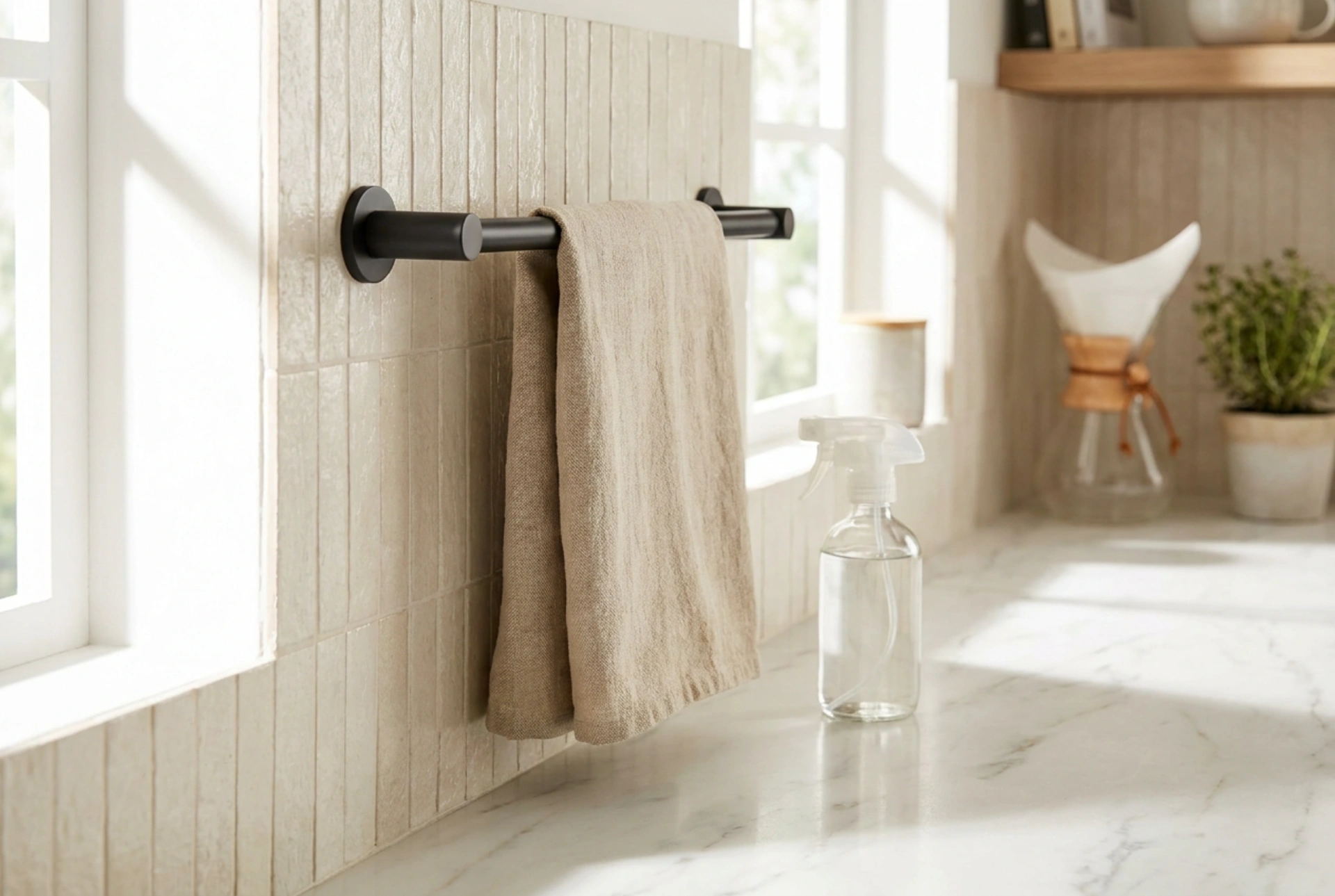 Optimising Kitchen Towel Rail Placement in Washing and Cooking Zones