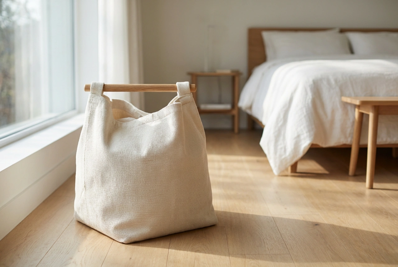 A Stylish Laundry Basket That Is Also Practical for Daily Use