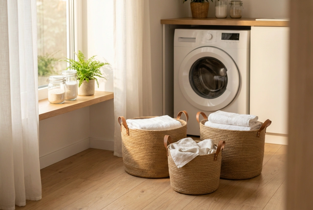 How to strategically place laundry baskets in your home