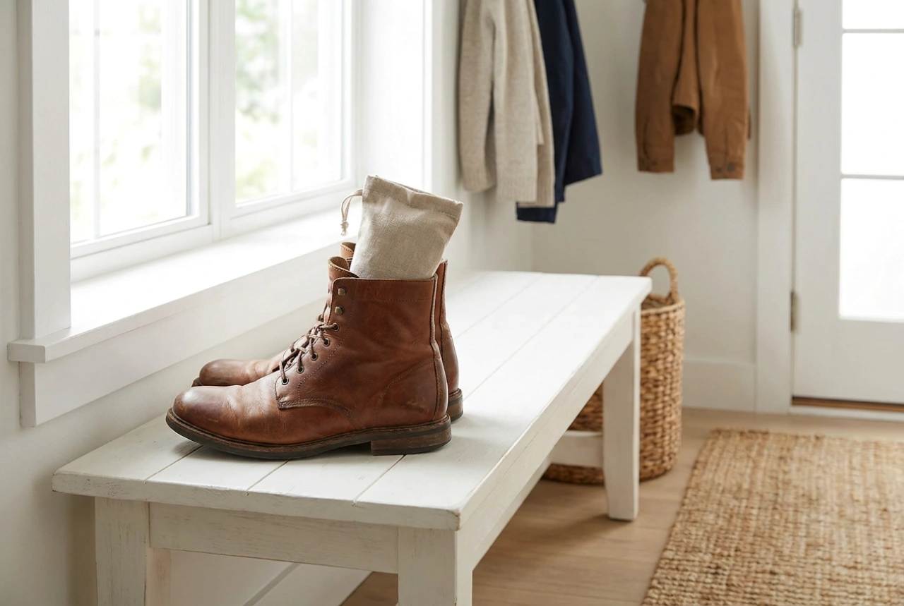 How to Use a Shoe Moisture Absorber After Rain