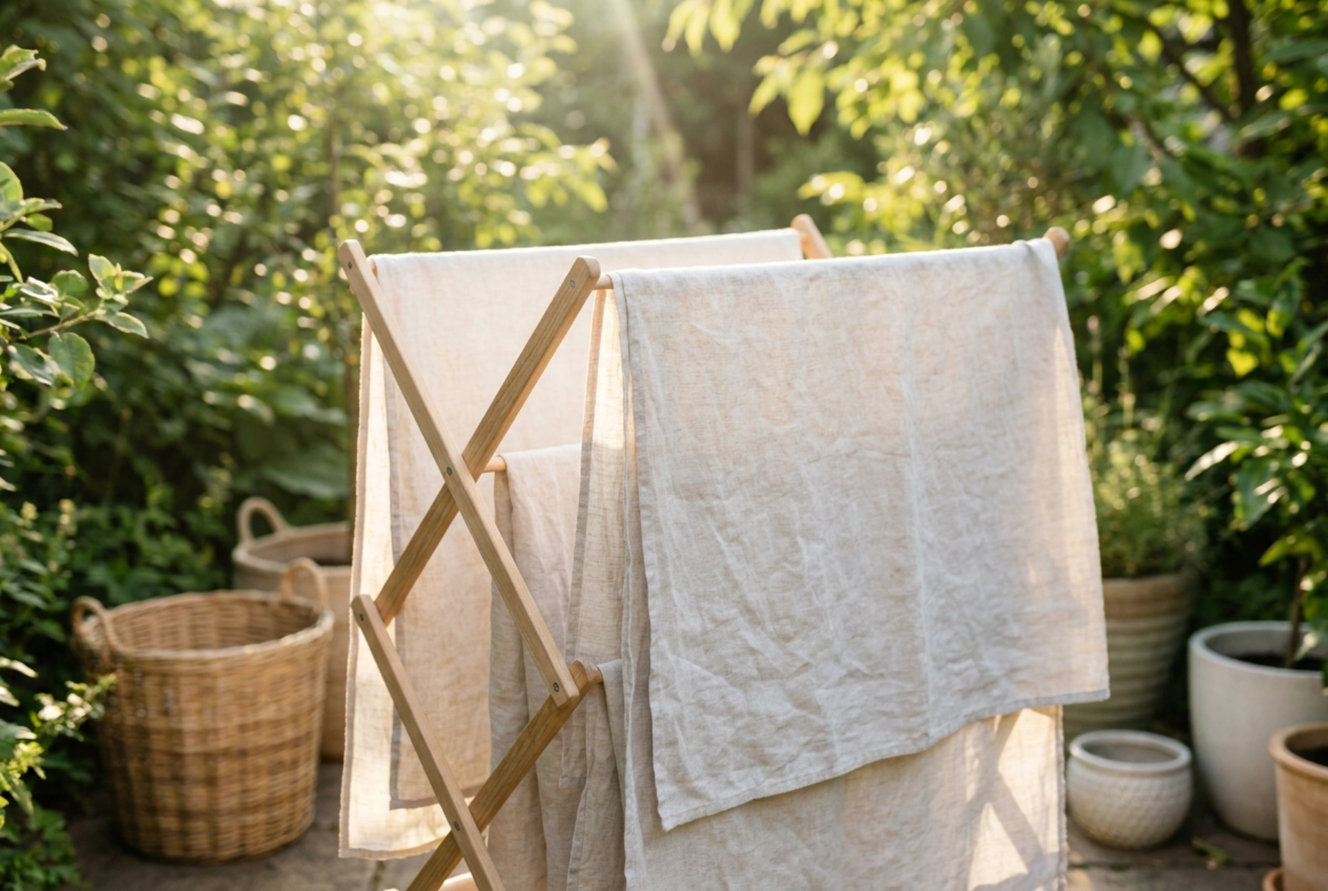 How to Dry Laundry Outdoors Without Stiffness or Pollen Contamination