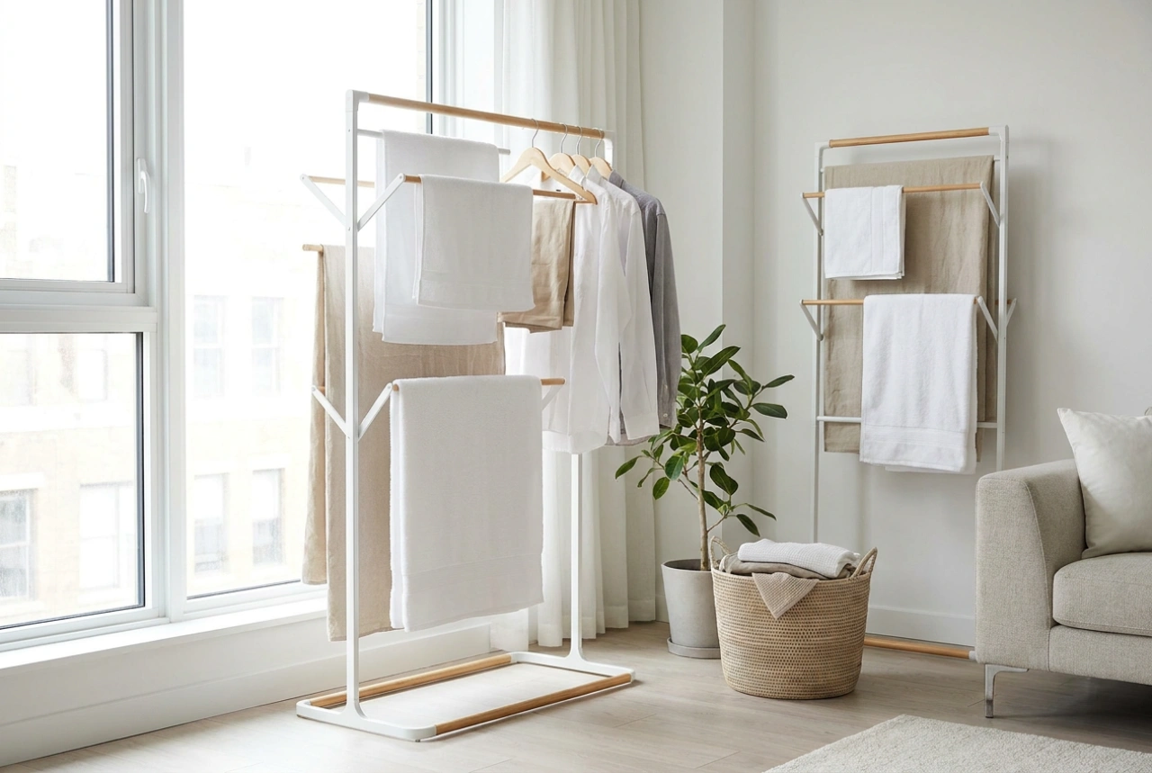 Vertical Laundry Drying Racks: Efficient Indoor Drying for Small Spaces