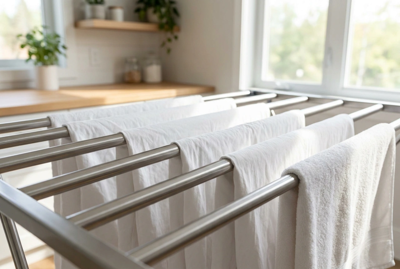 How Thick Drying Rack Bars Prevent Creases on Laundry