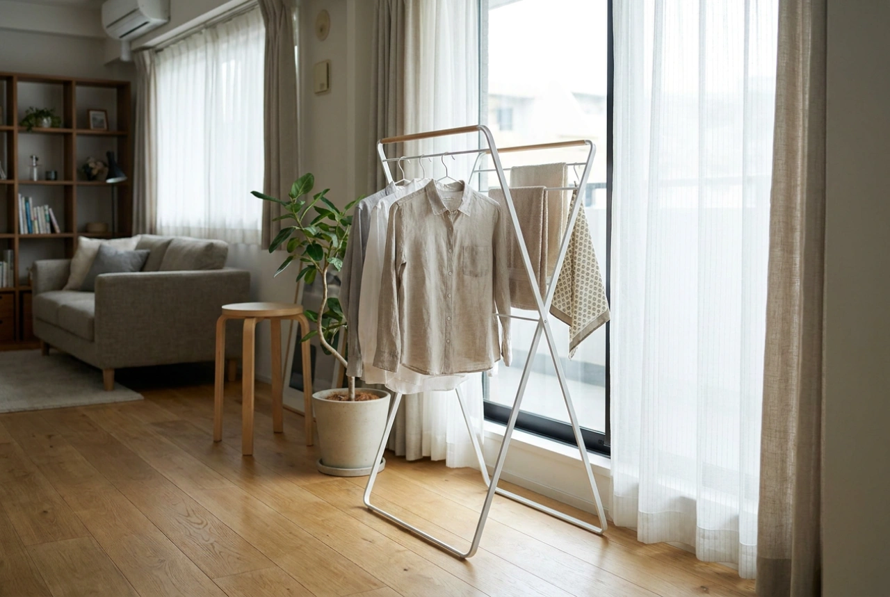 How to Use a Vertical Clothes Drying Rack in a Small Apartment