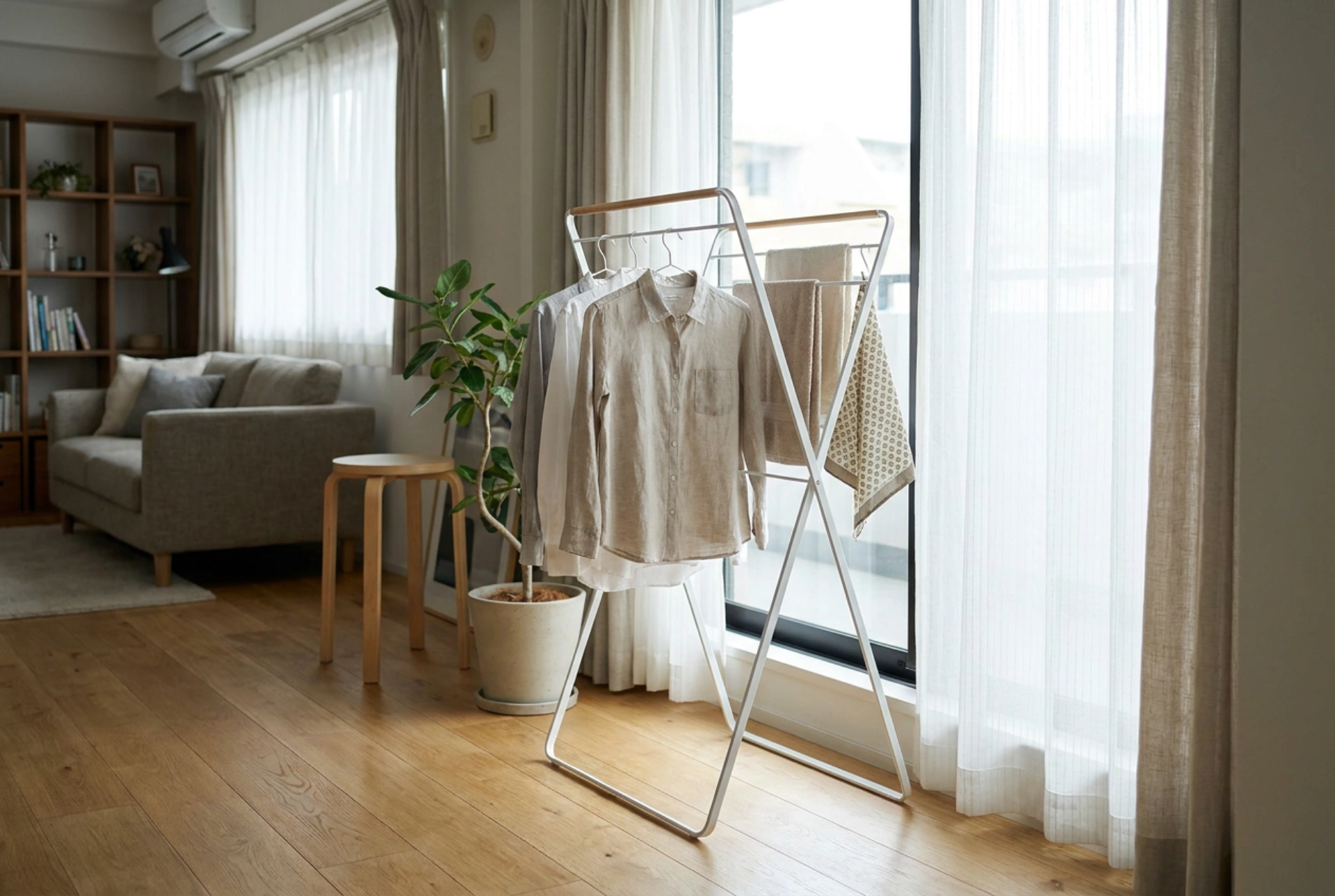 How to Use a Vertical Clothes Drying Rack in a Small Apartment