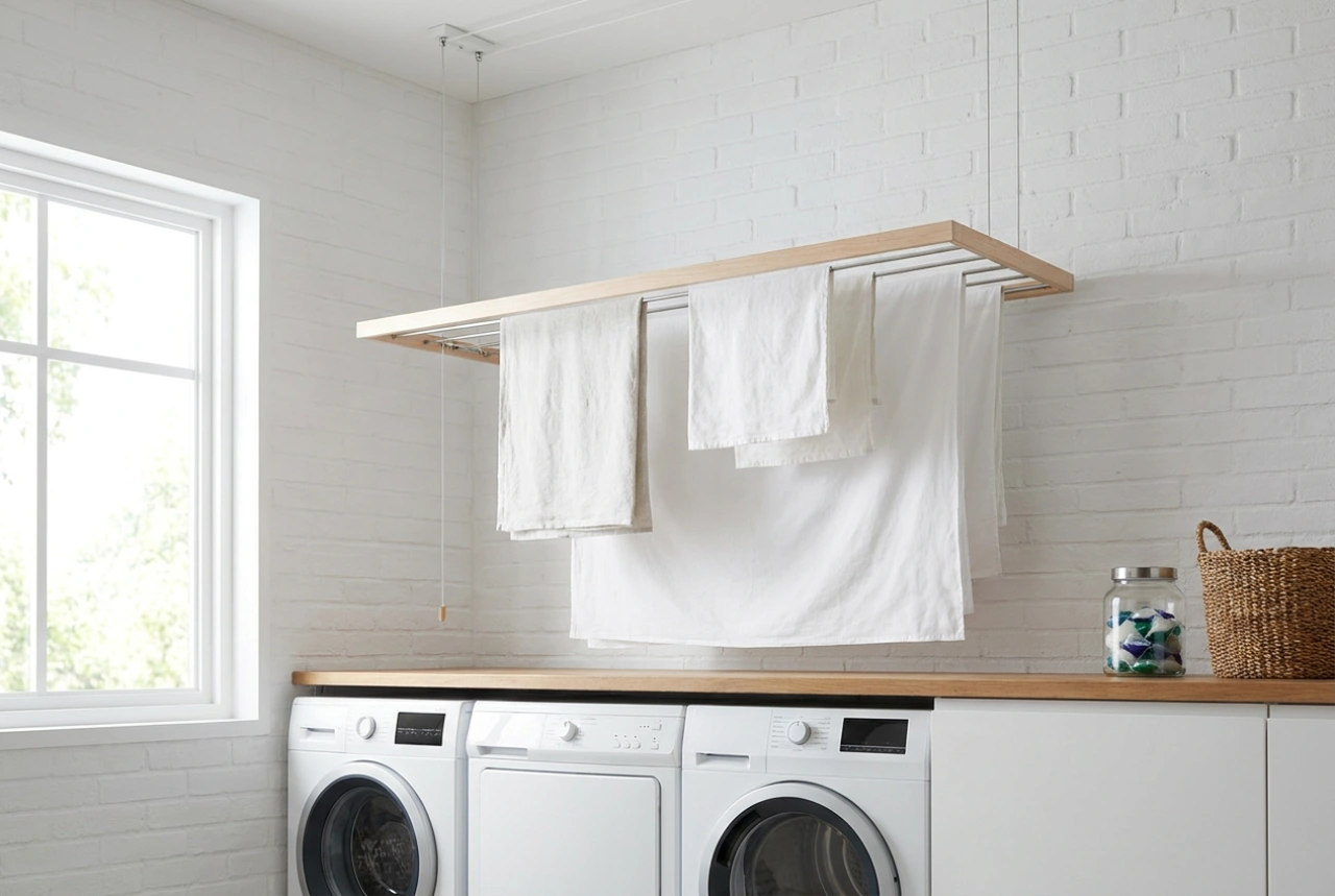 When a Ceiling-Mounted Clothes Airer is the Perfect Laundry Solution