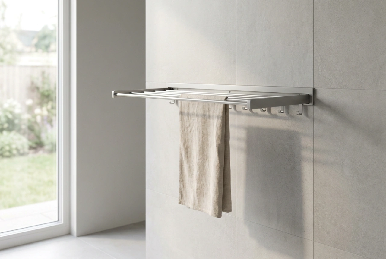 Wall-Mounted Drying Racks: Maximising Space in Small Bathrooms