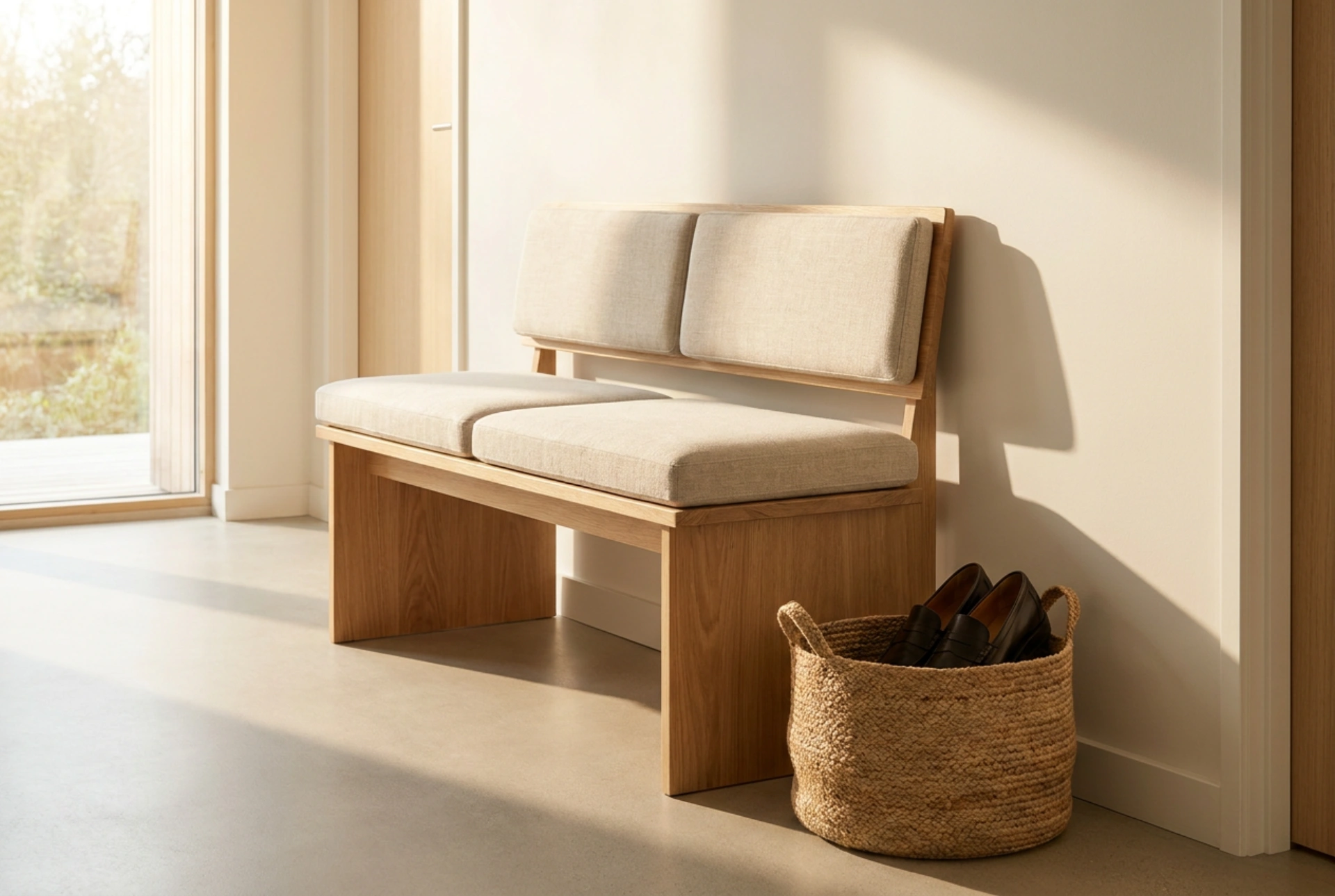 A Hallway Wardrobe with Seating: Designing a Functional Transition Zone