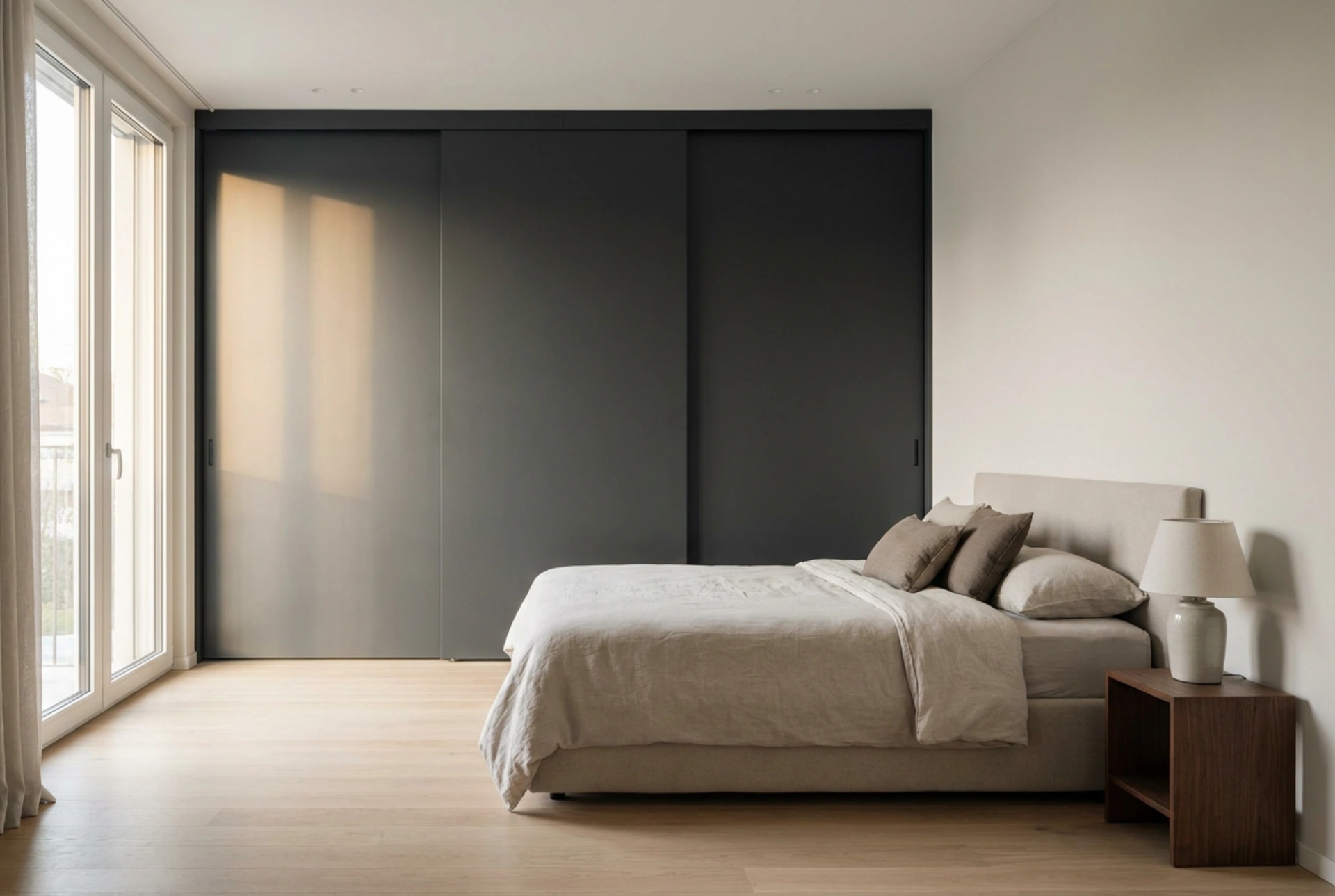 When sliding wardrobe doors help reclaim space in your room