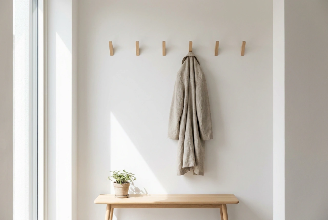 Where to Mount Wall Coat Hooks to Prevent Clutter and Maintain Order
