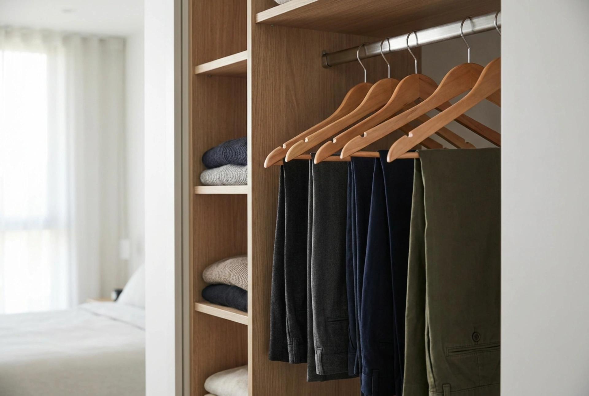 The Proven Technique for Hanging and Storing Trousers in a Wardrobe