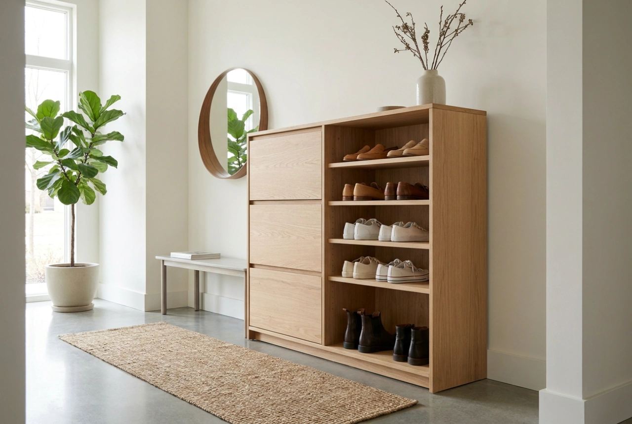 Large Shoe Cabinet and Footwear Organization Systems for the Entire Family