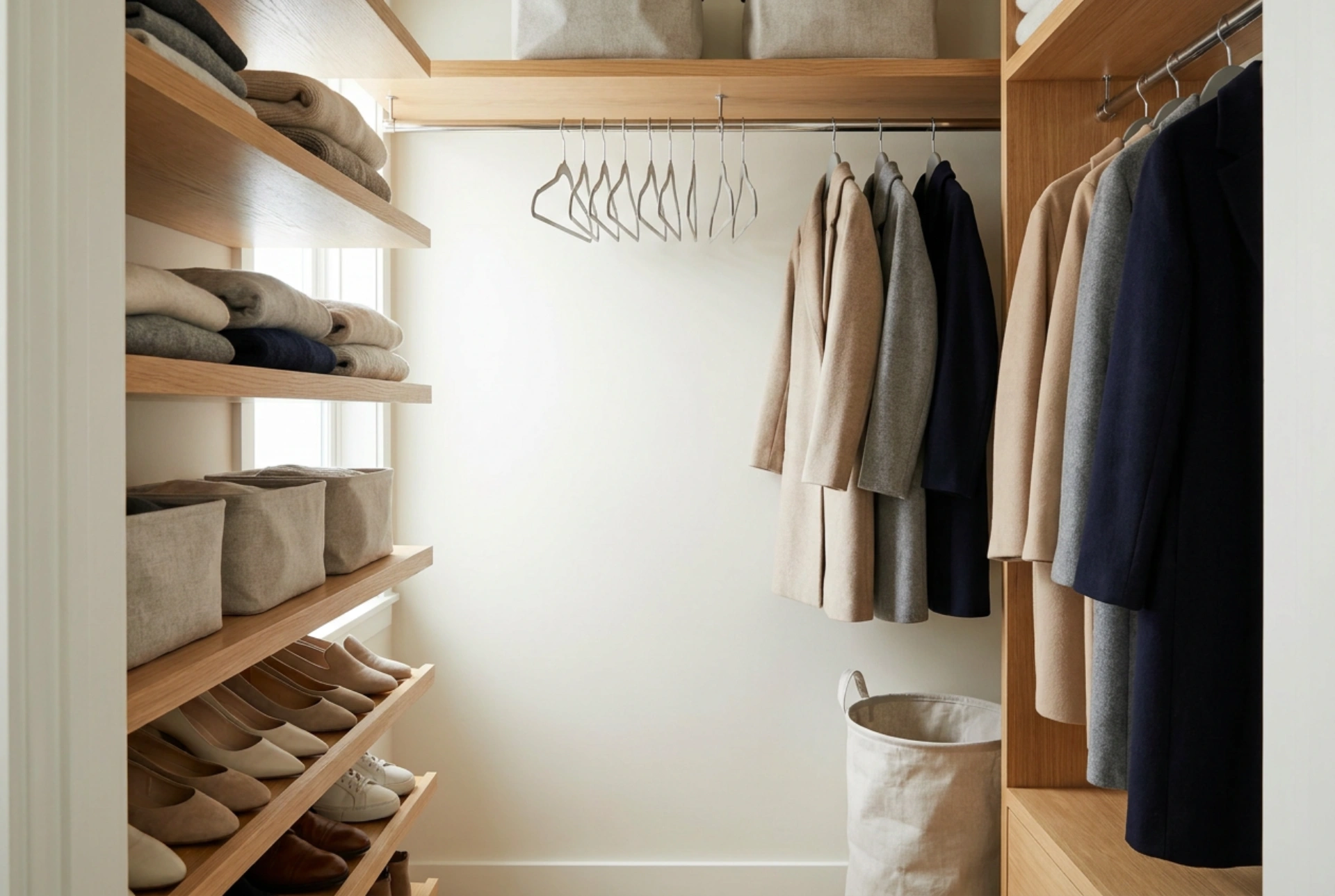 How to Organise a Built-in Hallway Wardrobe for Shoes and Coats