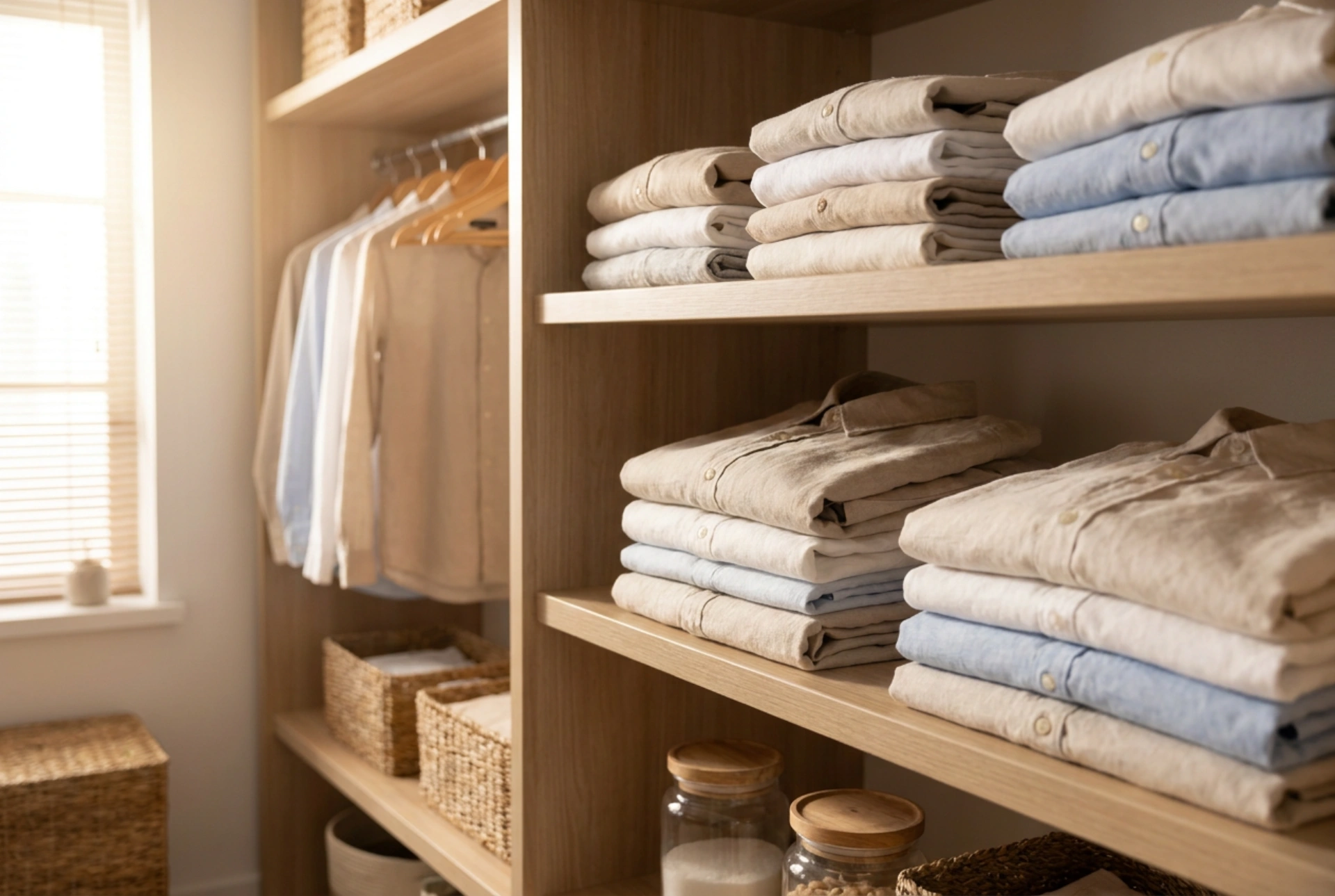 A Proven System for Organising Clothes on Large Wardrobe Shelves