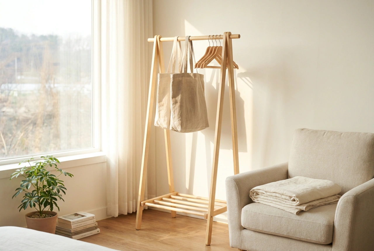 How to Position a Clothes Rack in the Bedroom for Optimal Organization